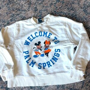 Rare Zara Mickey Mouse Palm Springs crewneck sweatshirt